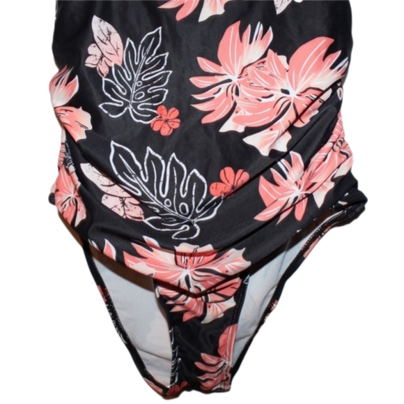 Women's Floral Ruched Bathing Suit - Picture 5 of 16